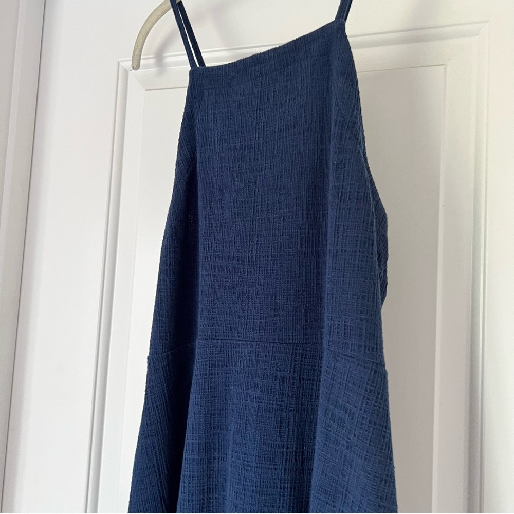 Strappy Navy Madewell Midi Dress